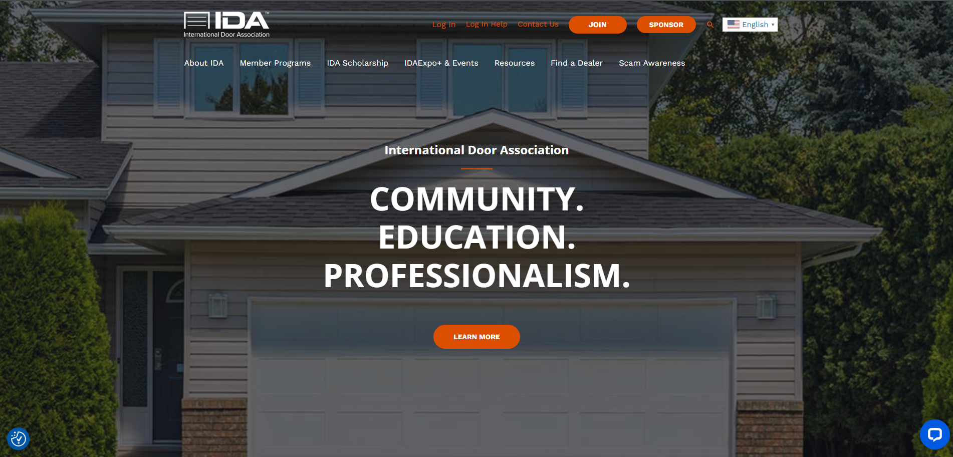 IDA website screenshot